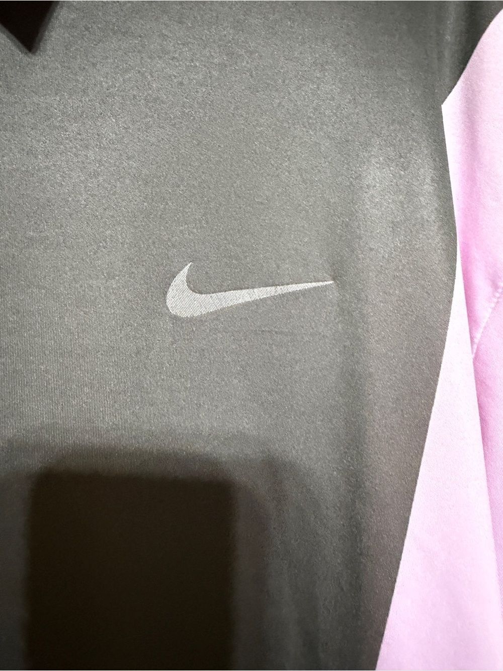 Nike Tiger Woods Collection Dri-FIT Golf Polo Pink Gray Men’s XL - Picture 2 of 6